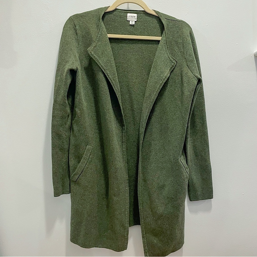J. Crew Factory Women’s green sweater blazer, size XS